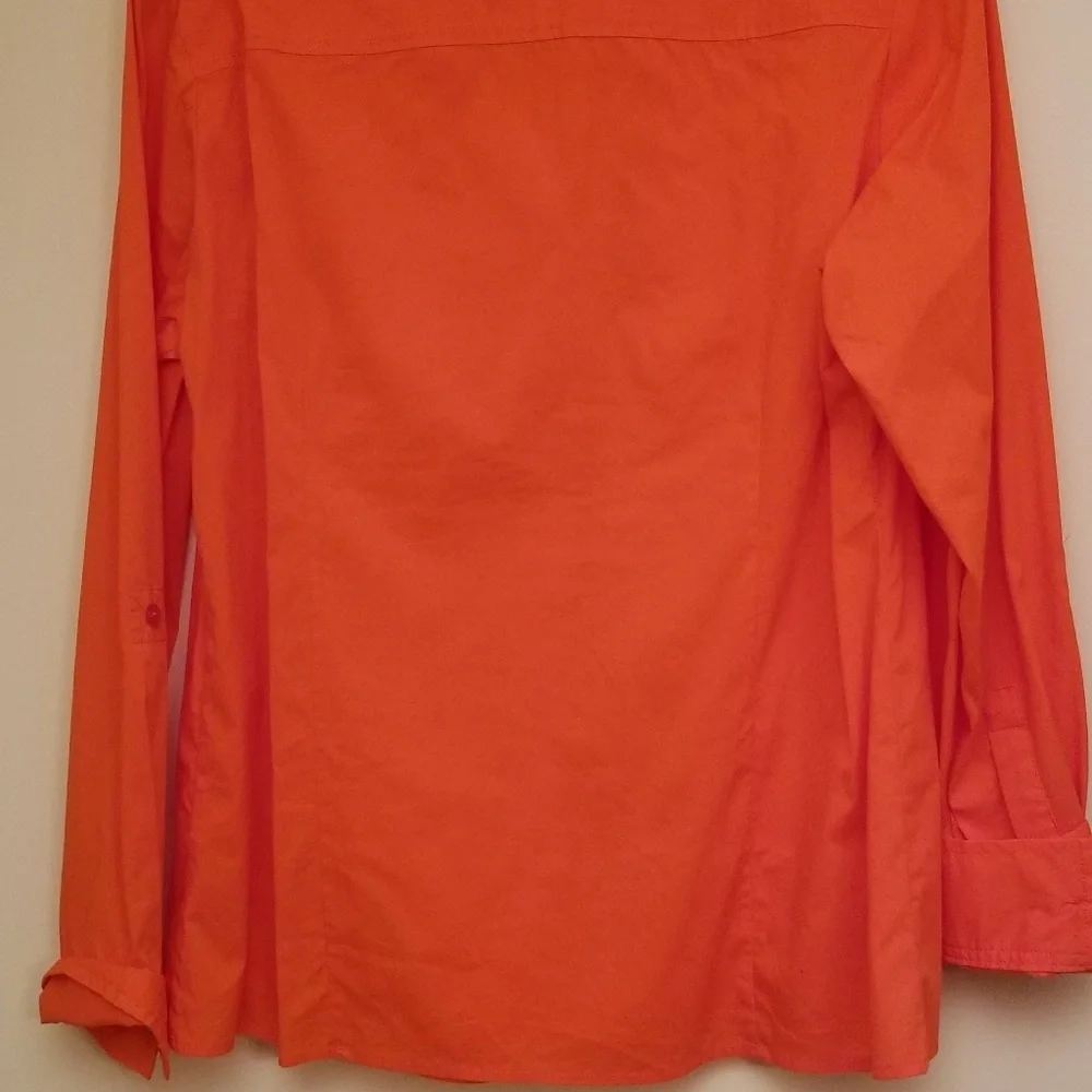 NWT Orange Ellen Tracy Blouse - Picture 4 of 5